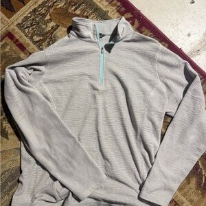 Gray Quarter-Zip women’s Sweater